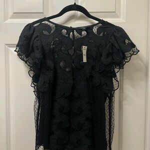 Express lace blacktop with Cami size large
